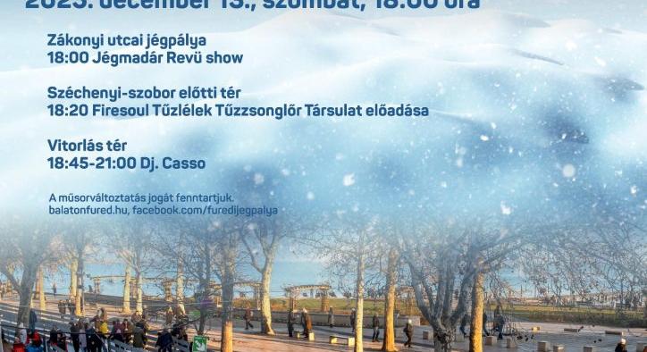 Balatonfüredi jégpálya megnyitó