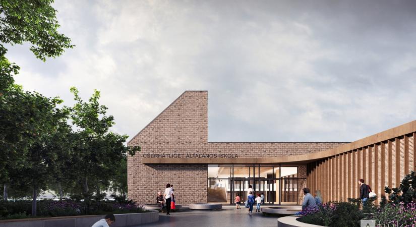 Az A FIÚK ÉPÍTÉSZ STÚDIÓ pályaműve a penci Cserhátliget Általános Iskola tervpályázatán