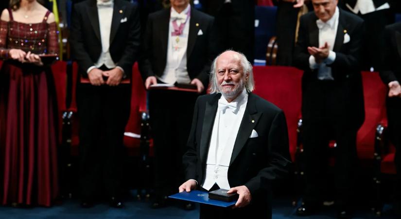 Krasznahorkai László átvette az irodalmi Nobel-díjat