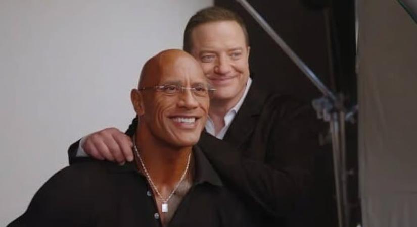 A Múmia óta most találkoztak újra: Dwayne Johnson könnyek között vallott Brendan Fraserről