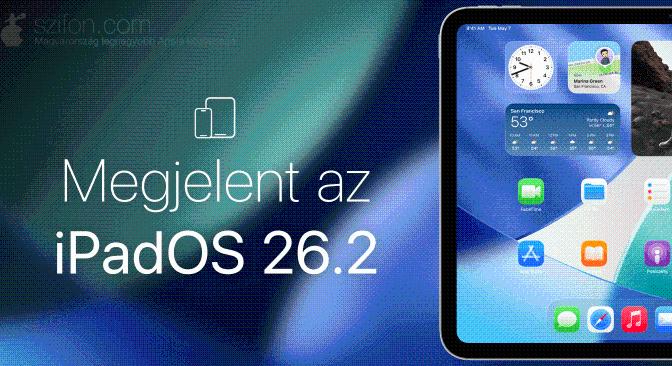 Megjelent az iPadOS 26.2 – fejlesztések a Zene, Podcastok, Játékok appokhoz, hibajavítások, biztonsági frissítések