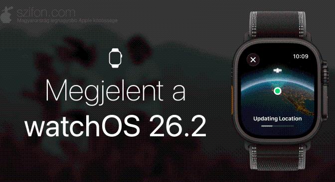 Megjelent a watchOS 26.2 – finomítások az alvási pontszám kapcsán és 17 sebezhetőség javítása
