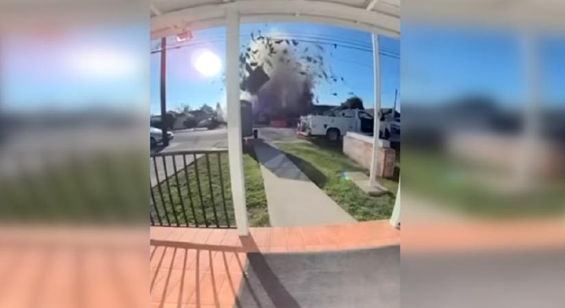 Videón a kaliforniai gázrobbanás