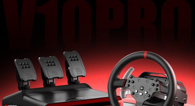 Végre nem luxus a profi szimulátorozás – Itt a PXN V10 Pro Direct Drive kormány