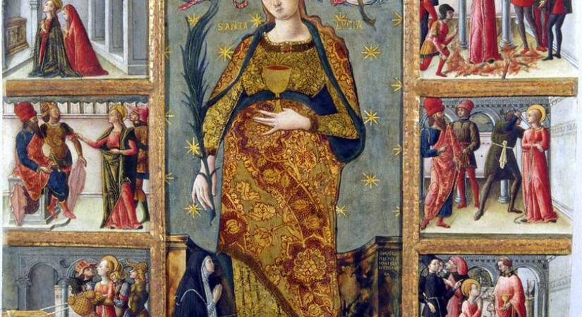 Miért kínálja tálcán saját szemét a fiatal lány? Egyszerre szép és borzasztó Szent Luca története