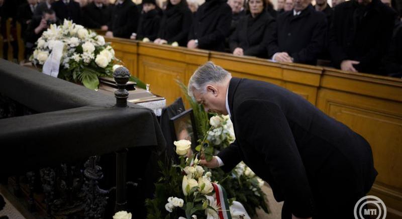 Felszólalt a temetésen Orbán Viktor