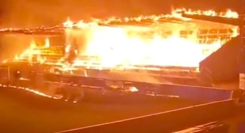 Itt a nagy fordulat: Mégsem a kiesés miatt gyújtották fel a legendás csapat stadionját