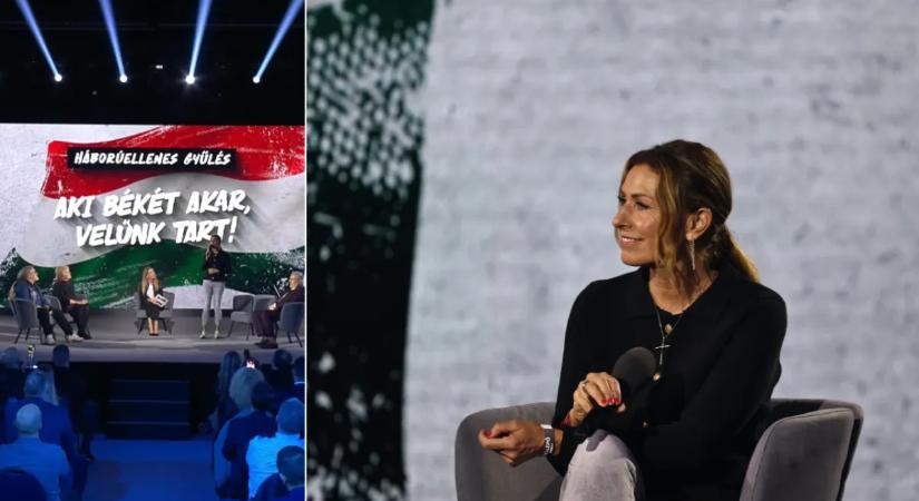 Miklósa Erika az értékeiről beszélt a Háborúellenes Gyűlésen: Az én iránytűm a hit