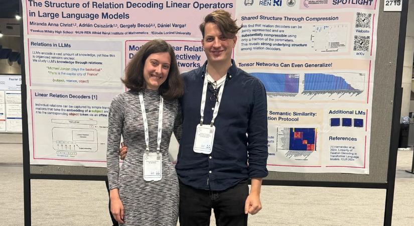 Óriási siker: egy fiatal magyar lány kutatása is bekerült a világ legrangosabb AI-konferenciájára