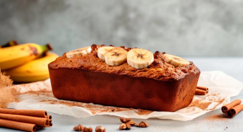 Banánkenyér karácsonyi csavarral: fahéjas márványozással