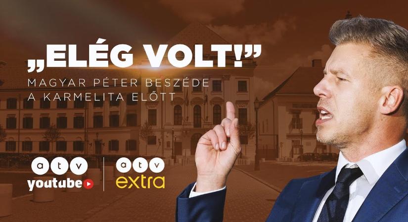 Magyar Péter a Karmelitánál mond beszédet – nézze itt élőben