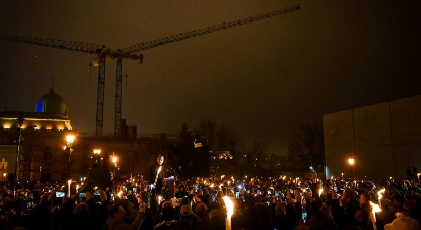Vége Magyar Péter beszédének