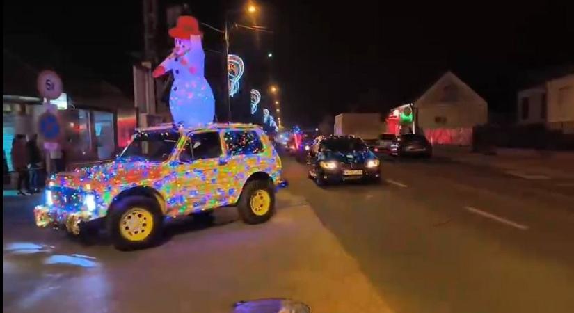 Hatalmas hóember vonult végig Lőrincin