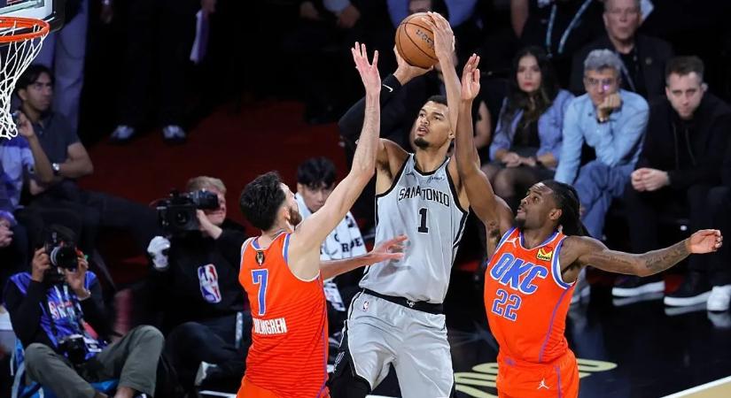 Wembanyama visszatért, a Spurs az OKC-t legyőzve bejutott az NBA-kupa döntőjébe – videó