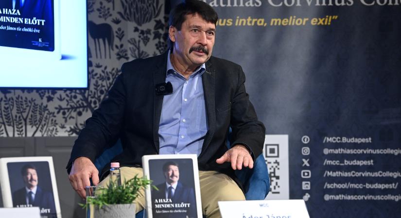 Áder János: Gyakorlatilag megszűnt az értelmes politikai diskurzus