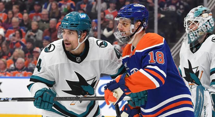 NHL: másfél harmaddal a vége előtt még négygólos hátrányban volt, mégis nyert a Sharks