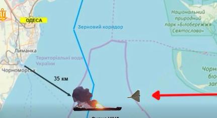 Egy orosz drón célzott támadást intézett egy török civil hajó ellen