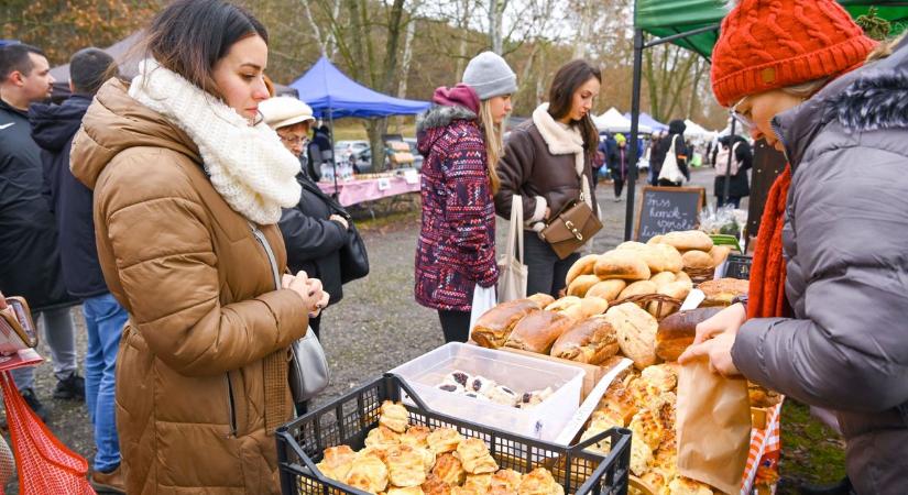 Ünnepi fényekbe öltöztették az árusok a termelői Völgy Piacot (képgalériával)