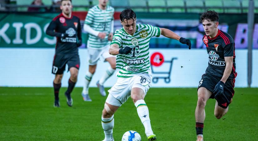 Komáromi az első labdaérintéséből győztes találatot készített elő a Fradi ellen