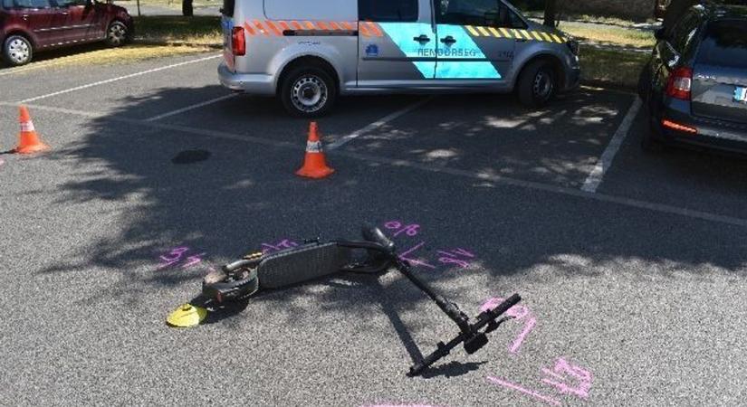 Elektromos rollerrel balesetezett, a B-s jogosítványát is bukhatja a férfi