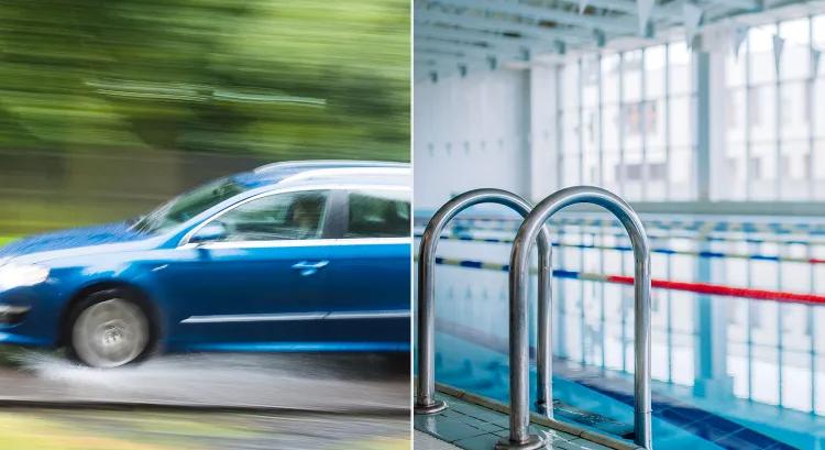 Medencében landolt egy autó egy 5 éves kislánnyal Franciaországban(videó)