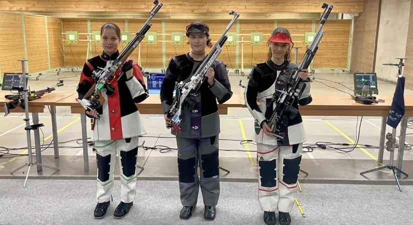 Légpuskában Dénes Eszter kiváló eredménnyel nyerte meg az első Eb-válogatót