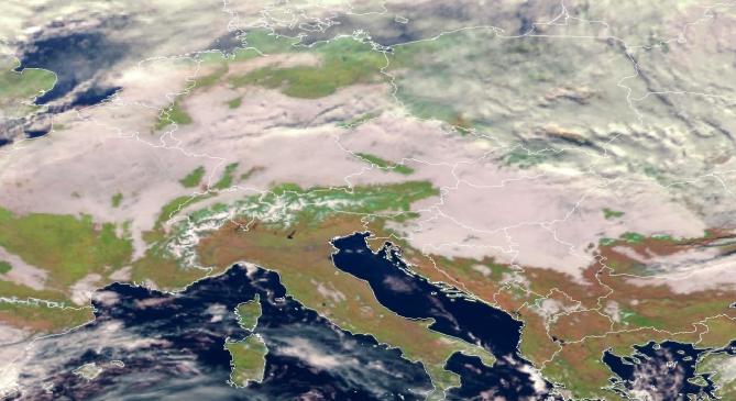 Fél Európát beborítja a köd