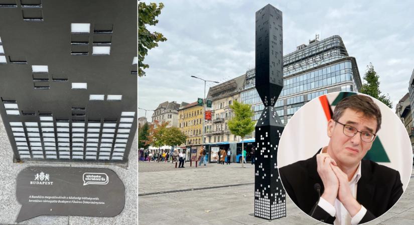 Teljesen komolytalan: Karácsony nevet keres a Blahán felállított oszlopnak