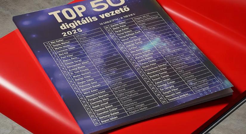 A digitális Top 50 díjazottjai között neves médiaszakemberek