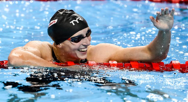 Bődületes rekordot állított fel az amerikaiak legendás úszója, Katie Ledecky