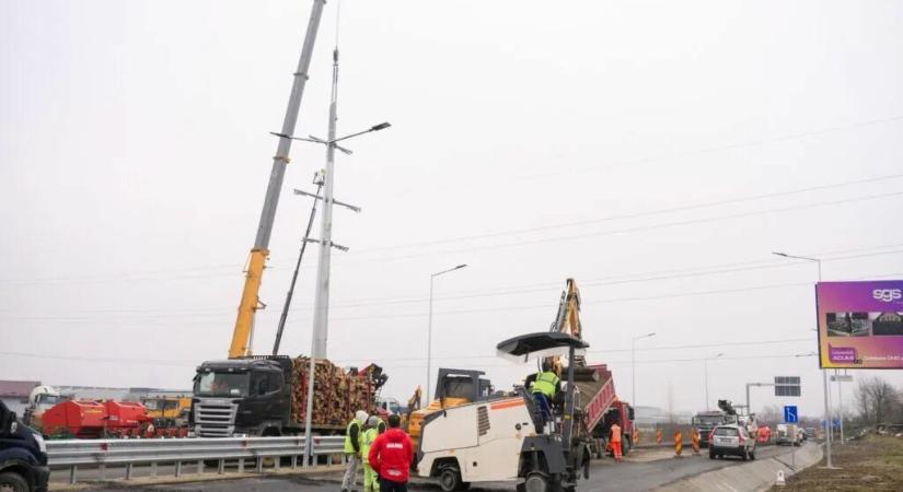 650 méteres felüljárón dolgozik a STRABAG Nagybányán