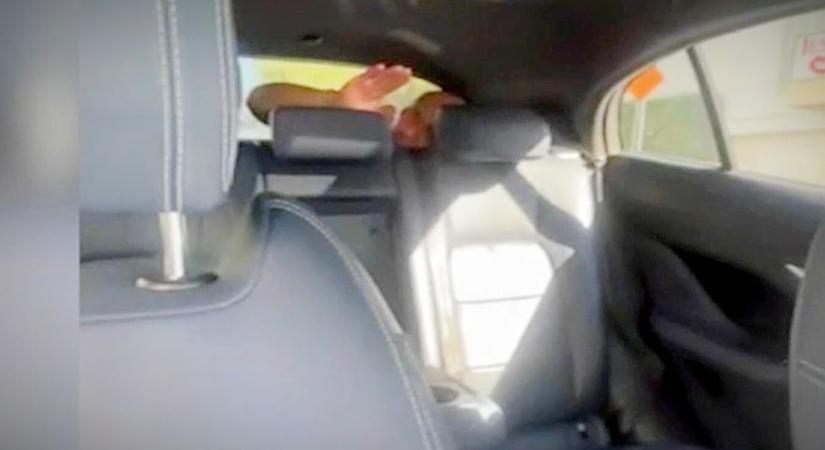 Önvezető taxit rendelt egy nő, arra nem számított, hogy a csomagtaróban van egy potyautas – videó