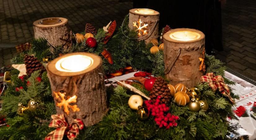 A harmadik gyertyát is meggyújtották Sárkeresztesen