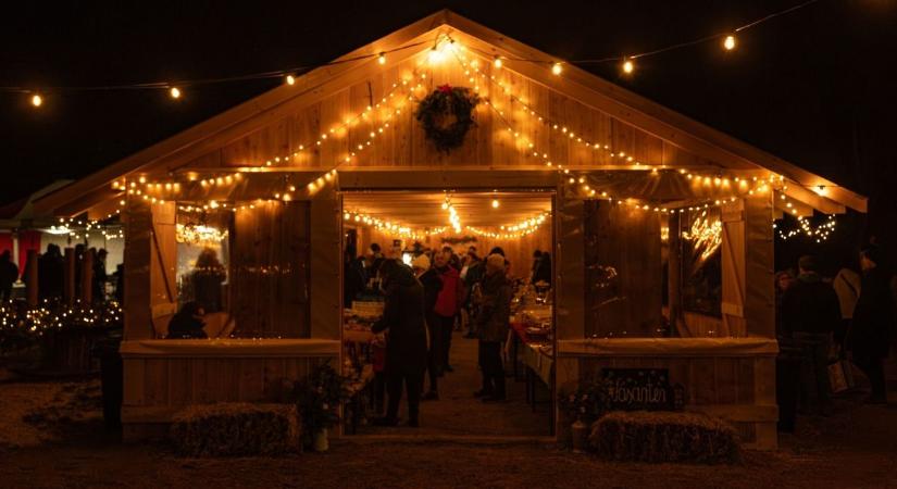 Az Anna majorban a játszótér szalmából, a homokozó kukoricából volt