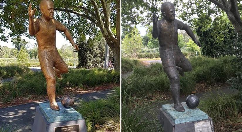 Négy év alatt lerobbant a magyarság szimbólumának szánt Puskás-szobor Melbourne-ben
