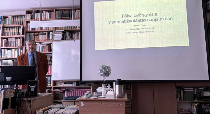 Tatabányára látogatott a neves professzor, Vancsó Ödön