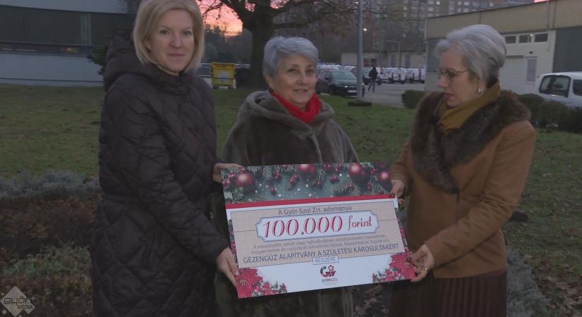 Jótékony gyertyagyújtás a Győr-Szolnál