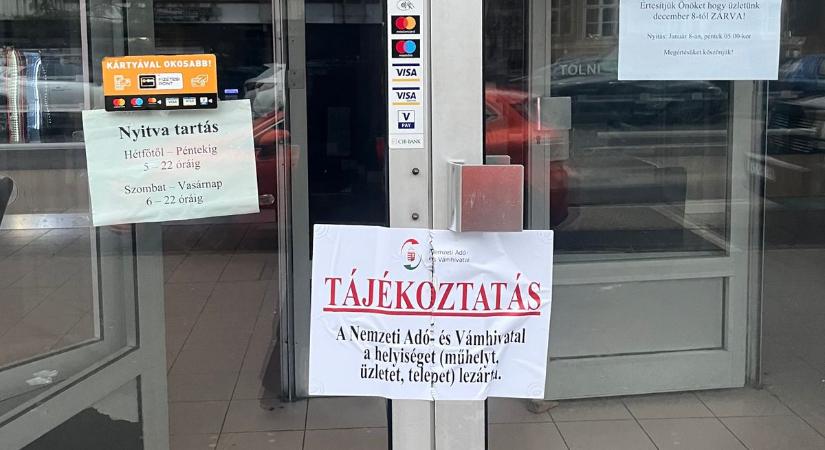 Bezárta a győri pékséget a NAV - fotó