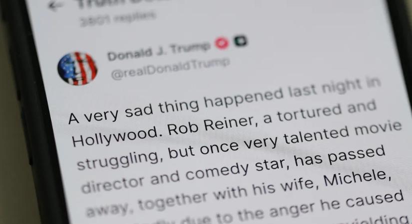 „Trump iránti dühös megszállottságával őrületbe kergette az embereket” – így reagált az amerikai elnök Rob Reiner meggyilkolására