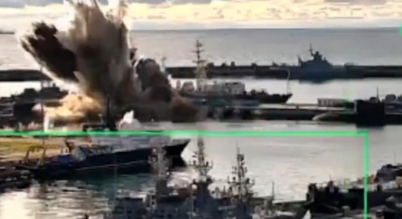 Az ukrán titkosszolgálat szerint felrobbantottak egy orosz tengeralattjárót