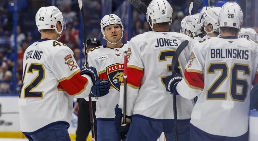 NHL: a címvédő Florida idegenben öt gólt vágott a Tampának