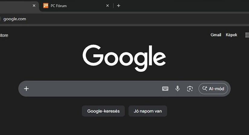 Vadiúj gomb bukkant fel a Google keresőjének kezdőlapján