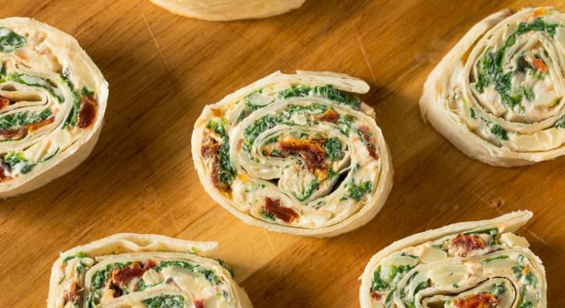 Mutatós tortillatekercs krémsajtos töltelékkel: gyerekjáték az elkészítése