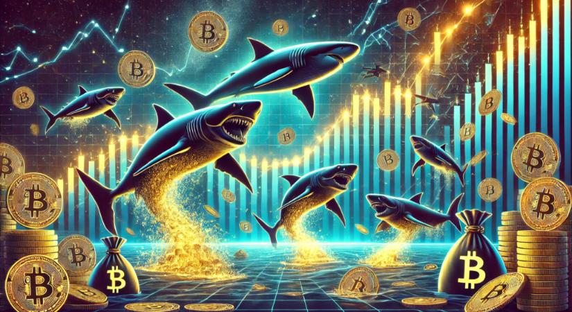 Bitcoin: a cápák 13 éve nem látott tempóban vásárolnak a 30%-os esés után