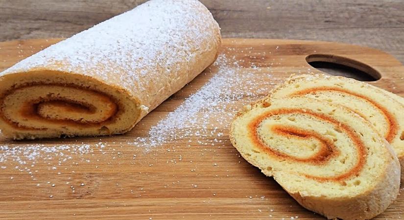 Omlós piskótatekercs baracklekvárra, ami nem törik, nem szárad ki, csak elfogy