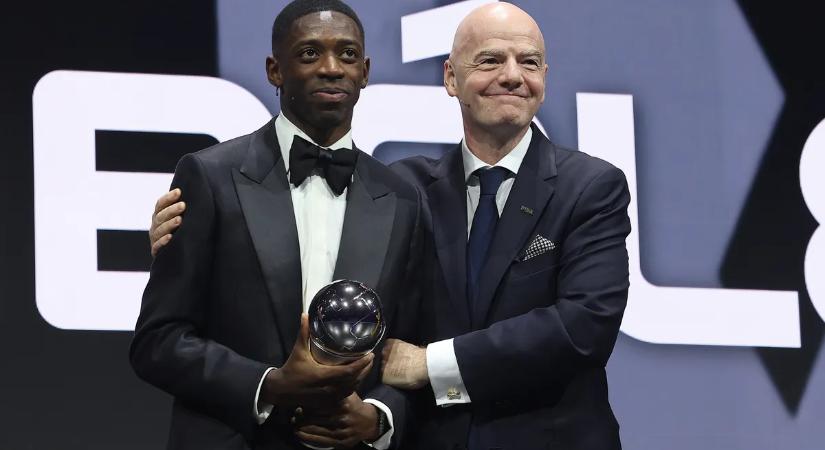 Az Aranylabda megnyerése után a FIFA-nál is az év legjobbja lett Ousmane Dembélé
