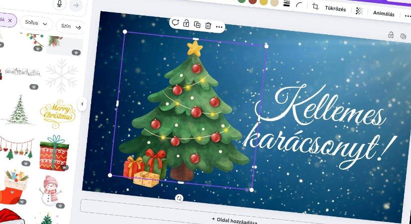 Animált karácsonyi e-képeslap készítése egyszerűen és gyorsan