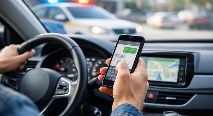 Mobiltelefon használat vezetés közben: mekkora bírság jár érte?