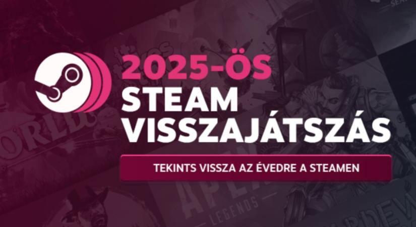 Megérkezett a Steam Visszajátszás 2025, most kiderül, mivel és mennyit játszottunk idén a Valve platformján