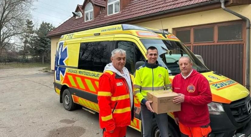 Szívmelengető meglepetést kaptak a tatabányai mentősök